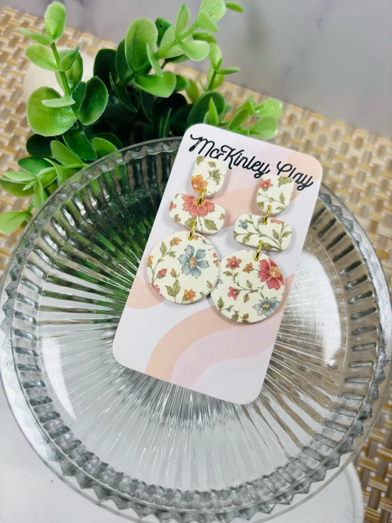 Vintage Floral Dangle