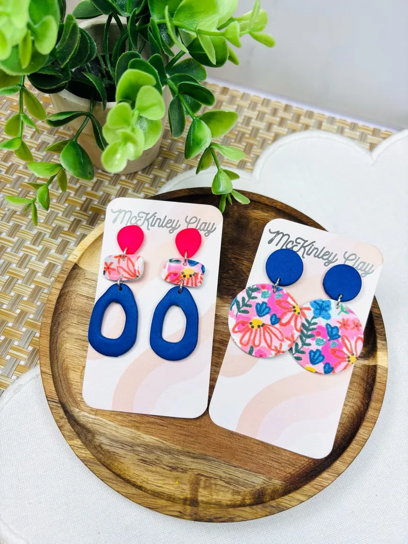 Hot Pink & Navy Floral