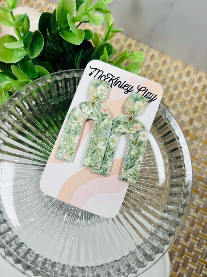 Green Floral Arches