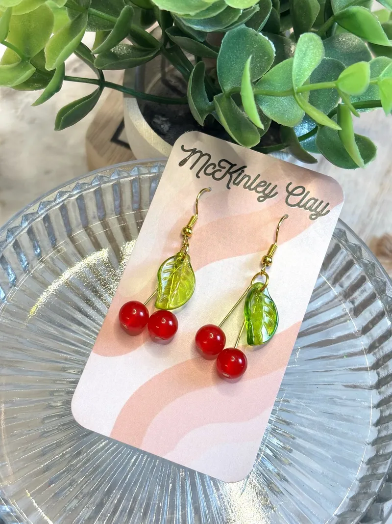 Cherry Bead Dangle
