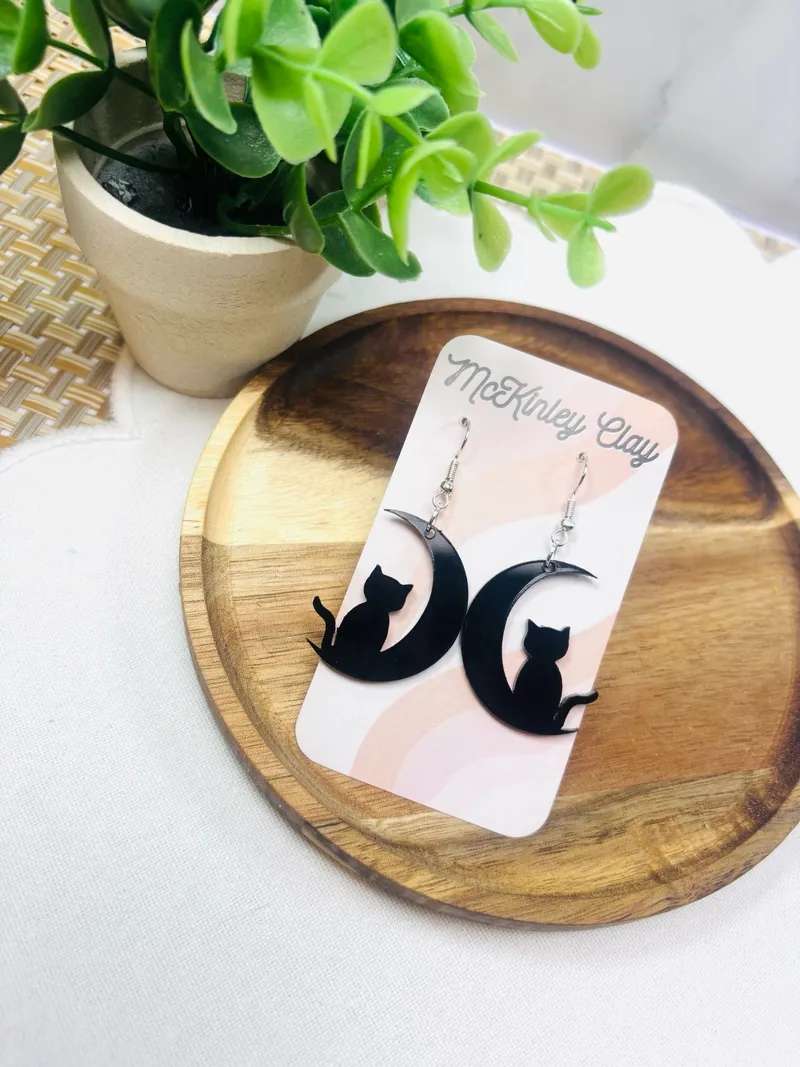 Acrylic Black Cats