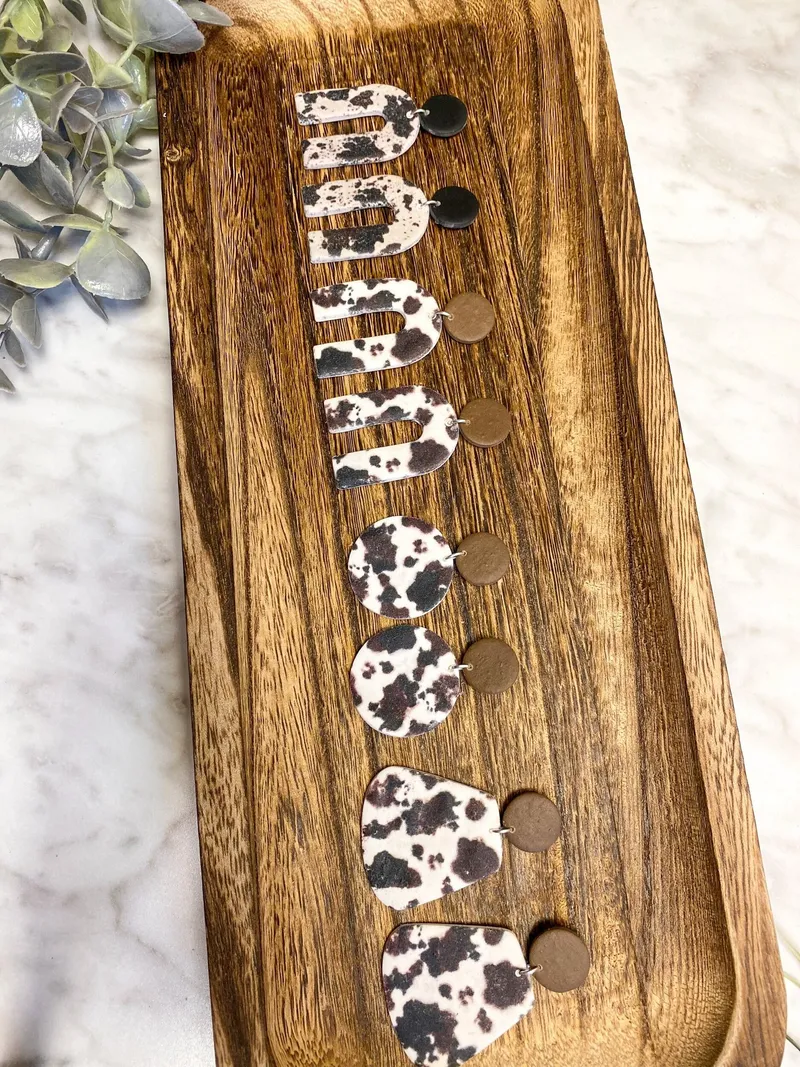 Cow Hide Dangles