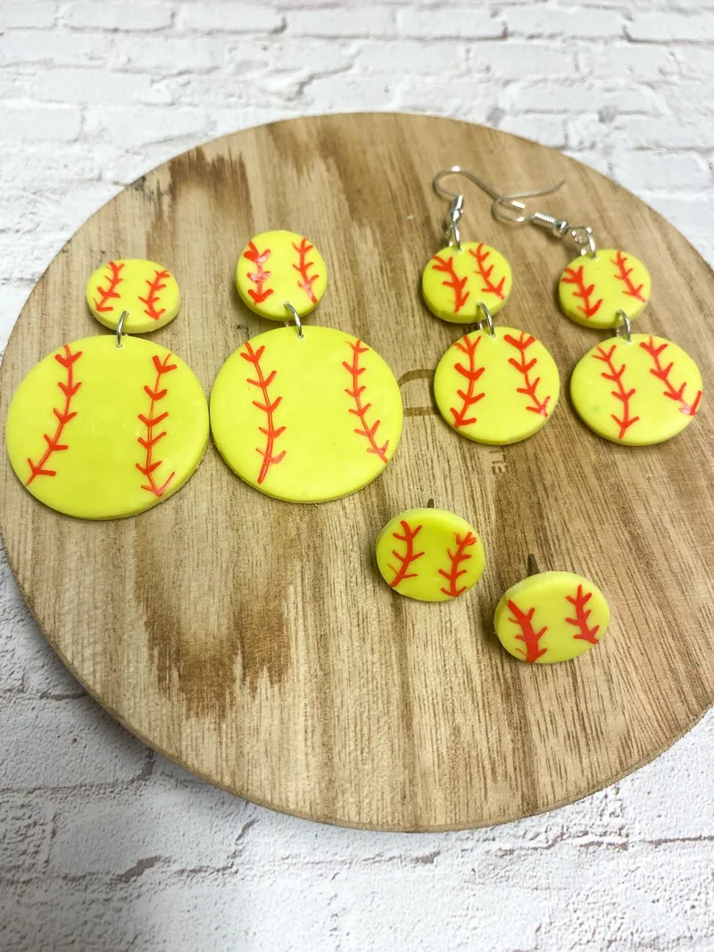 Softball Earrings
