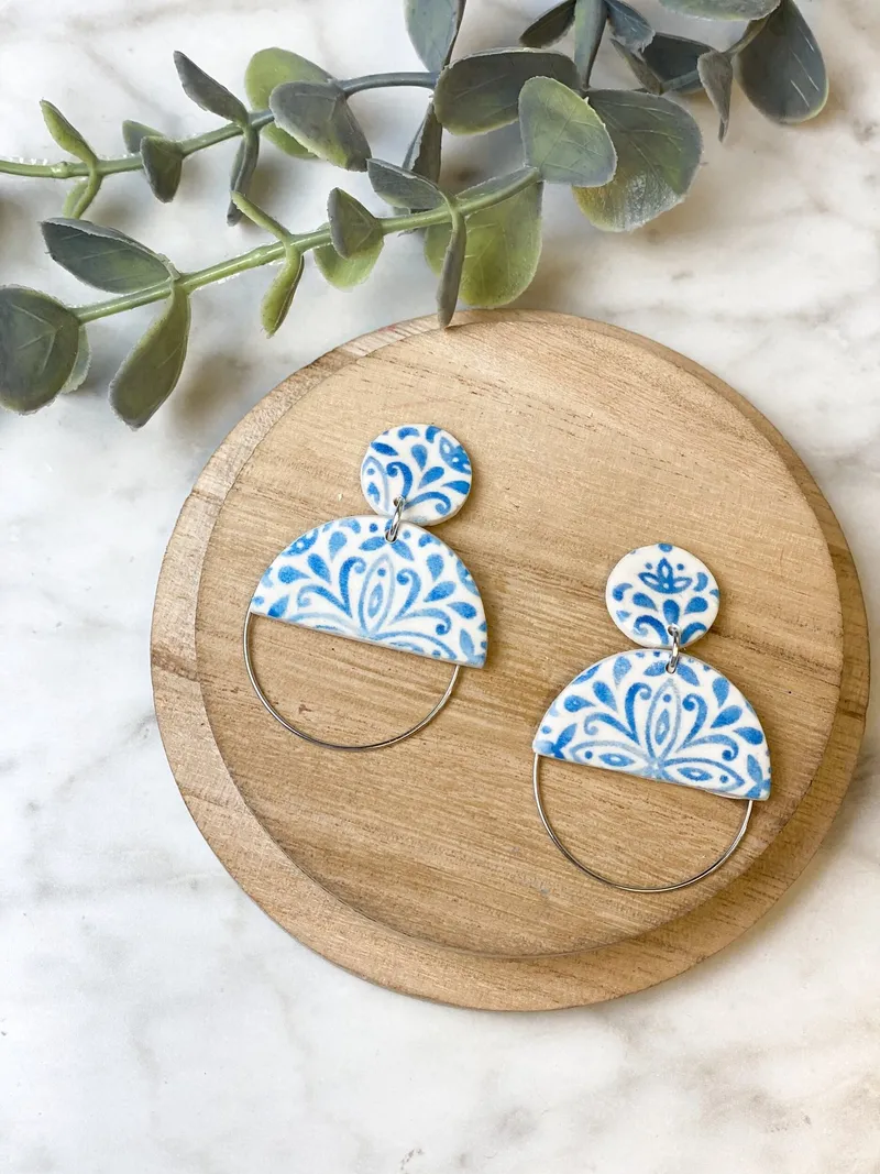 Blue & White