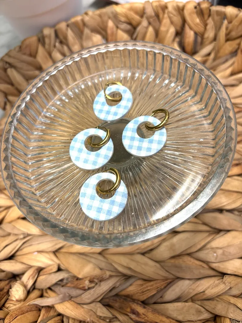 Blue Gingham Huggies