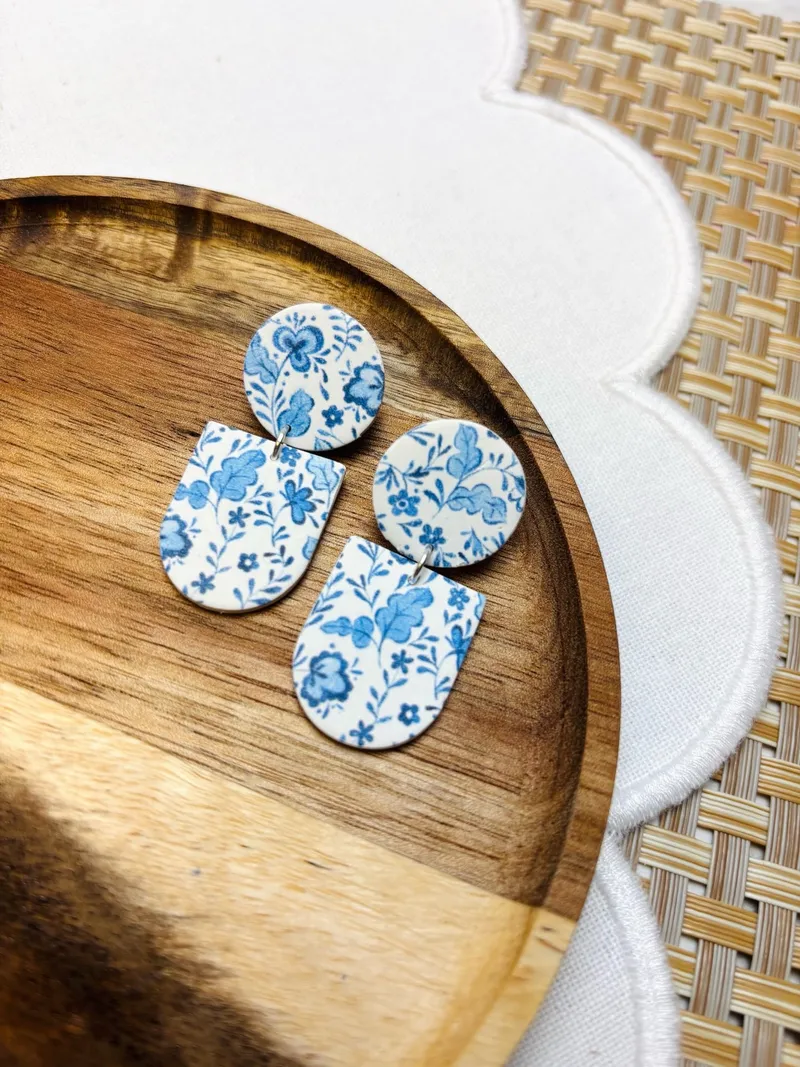 Blue & White Florals
