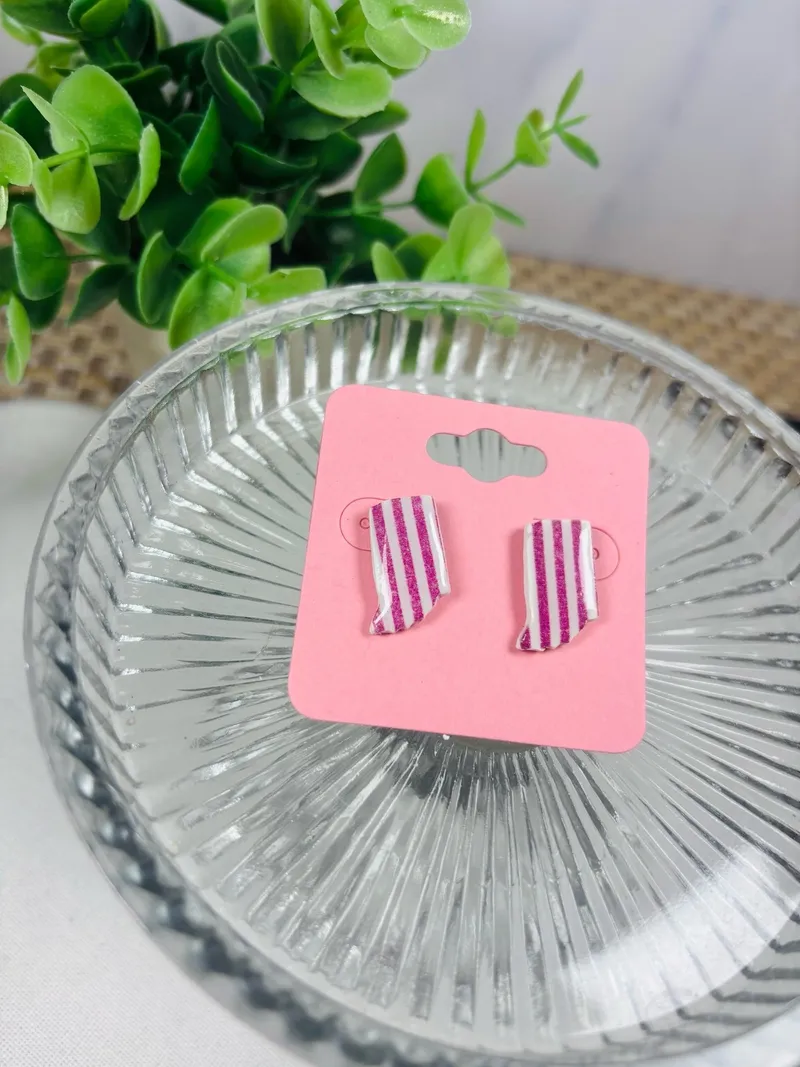 Striped Indiana Studs