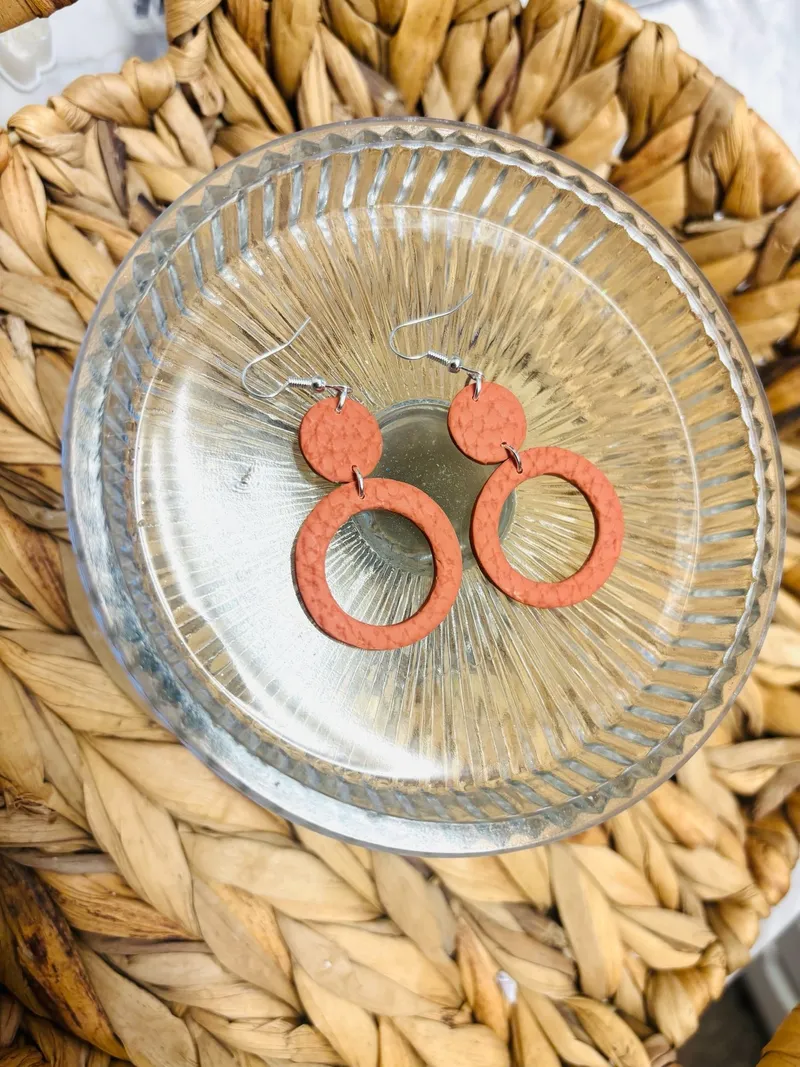 Burnt Orange Hoops