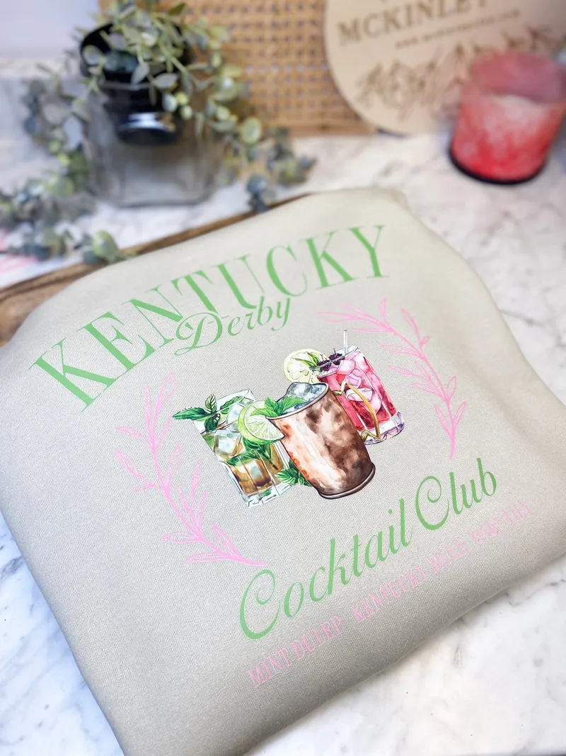 Kentucky Derby Cocktail Club Crew/Tee