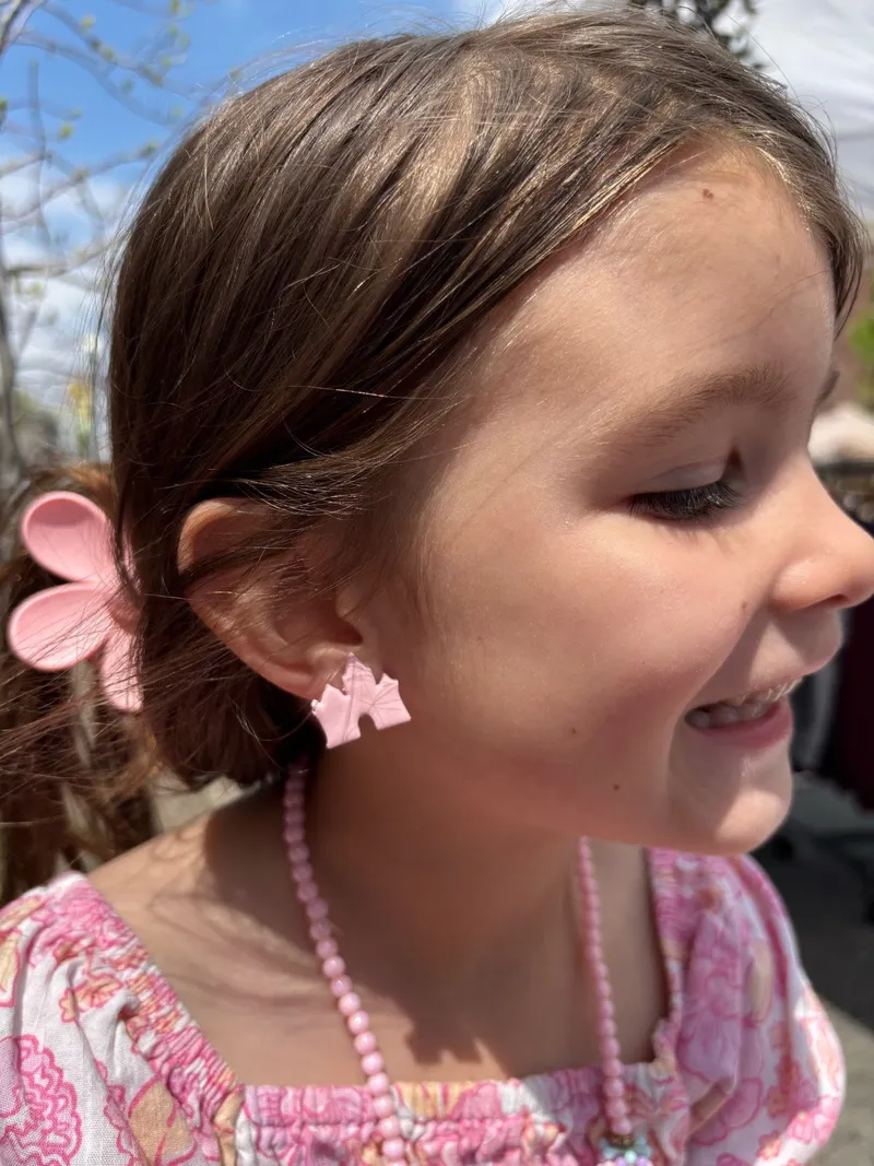 Pink Castle Studs