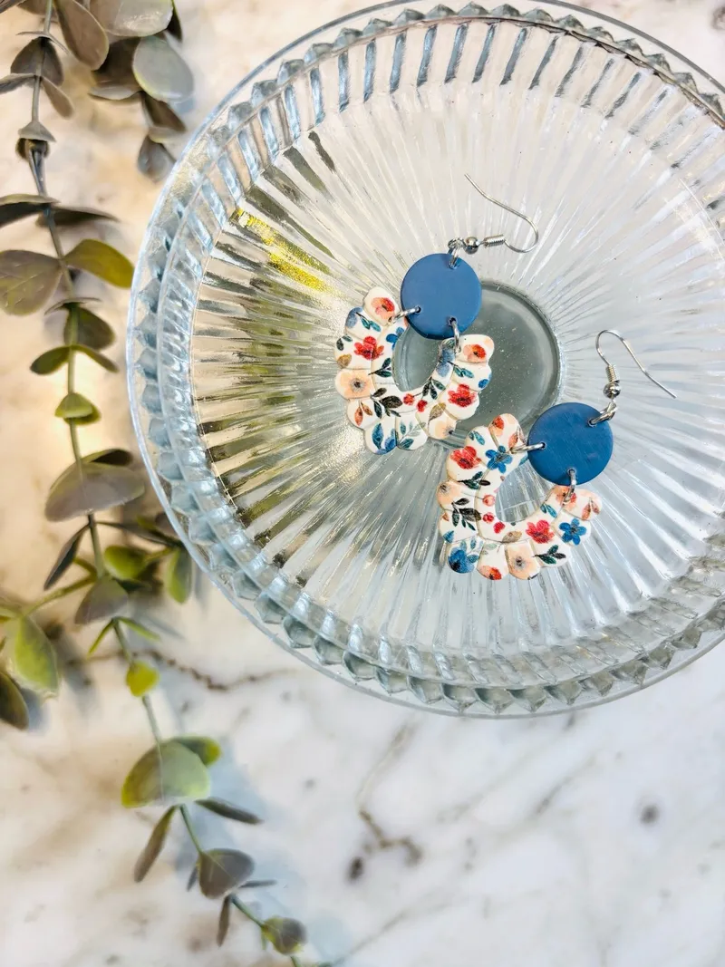 Dusty Blue Florals