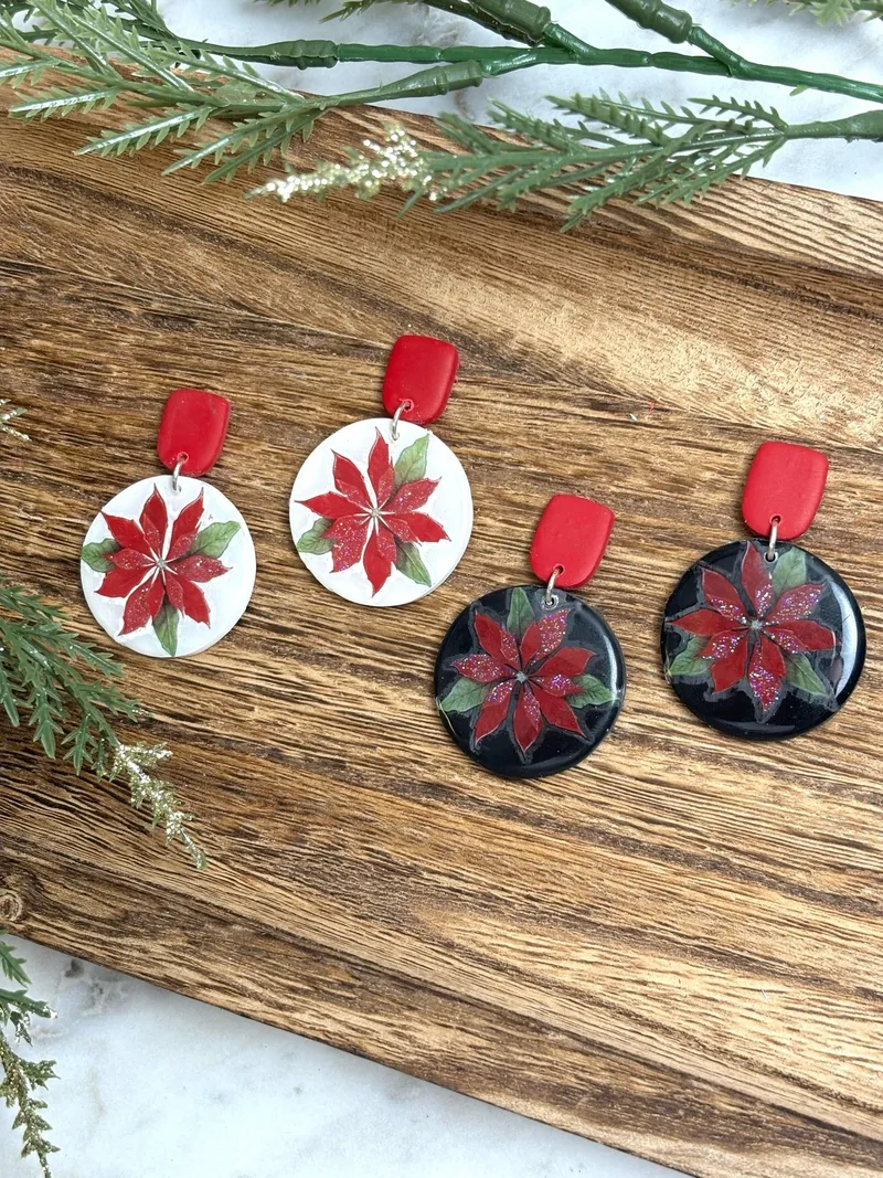 Poinsettia Dangle