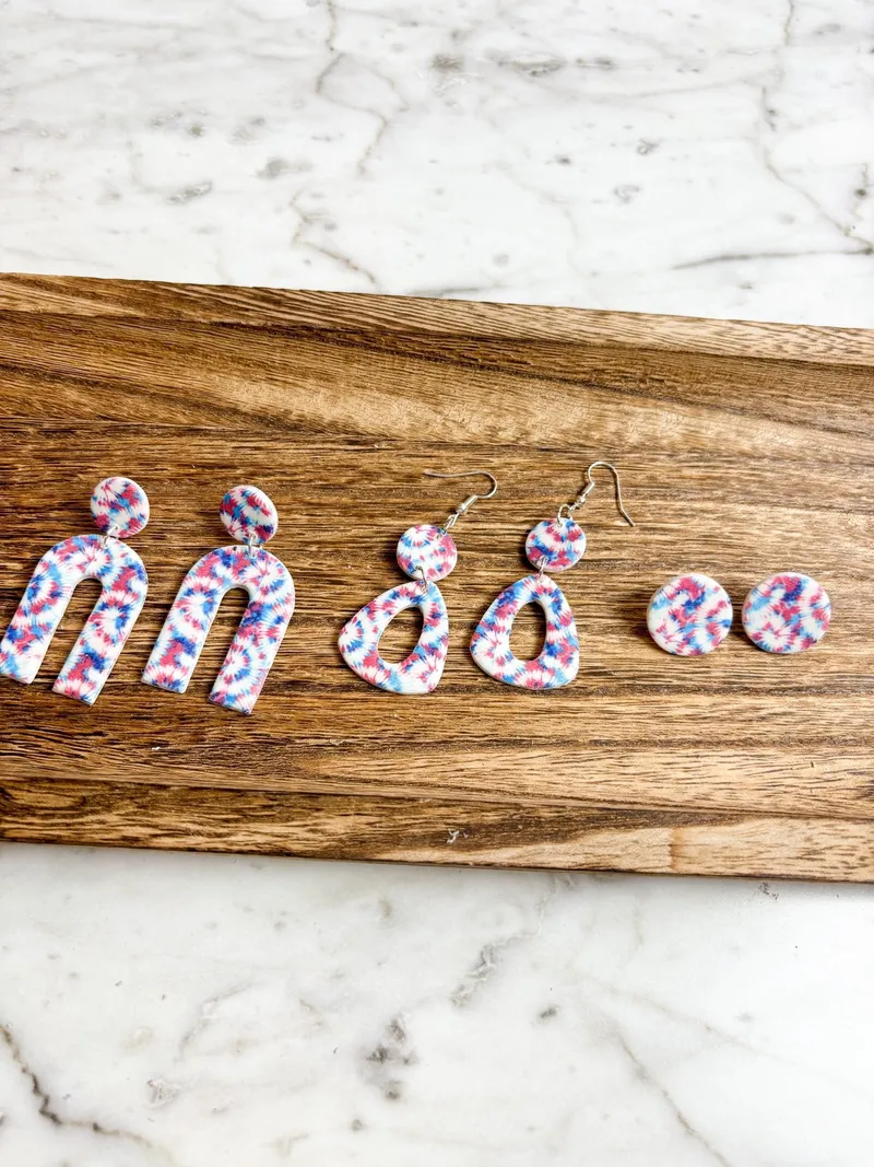 Red, white, & tie dye