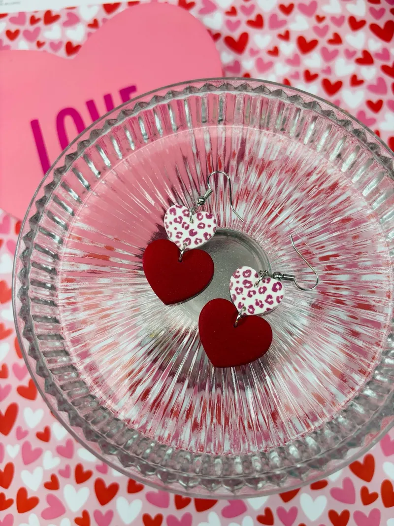 Red Leopard Hearts