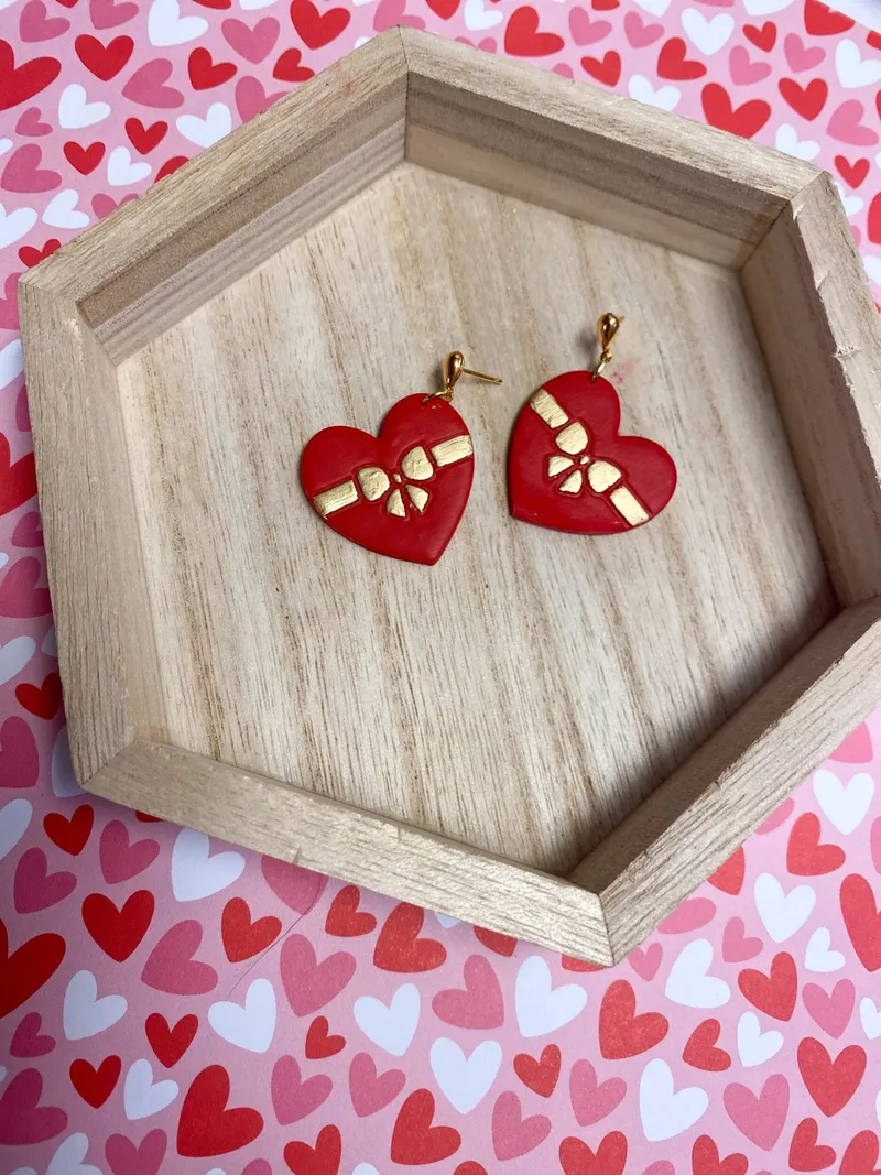 Red & Gold Box Heart