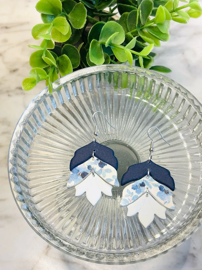 Navy Florals