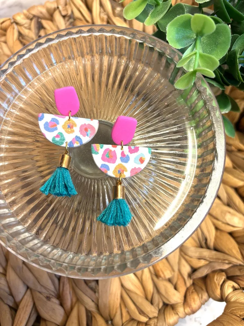 Bright Leopard Tassel