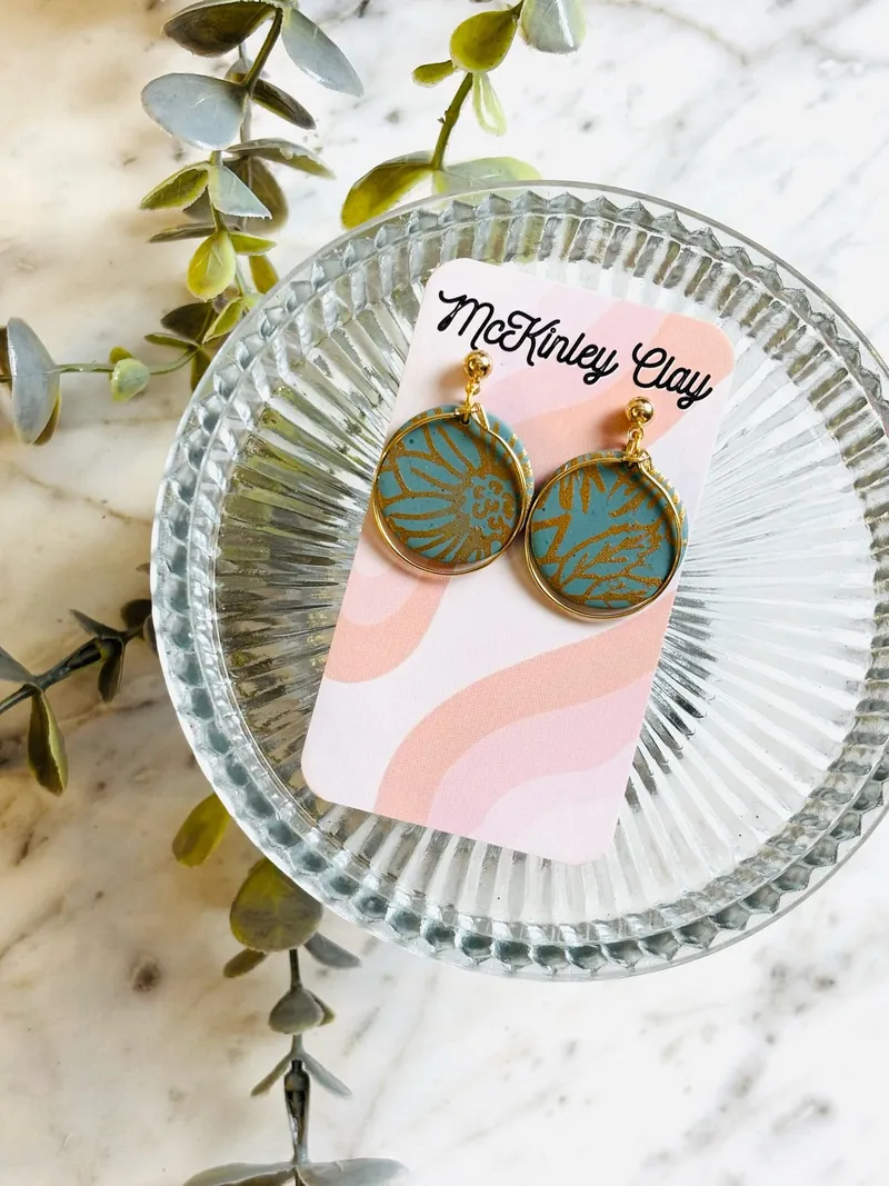 Vintage Teal & Gold