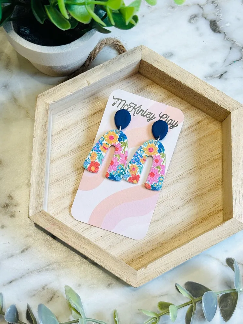 Navy Florals