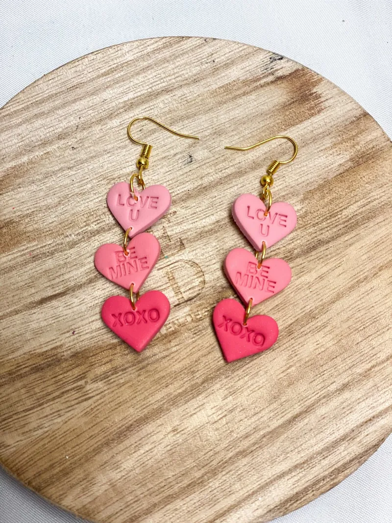 Conversation Hearts (gold or silver)