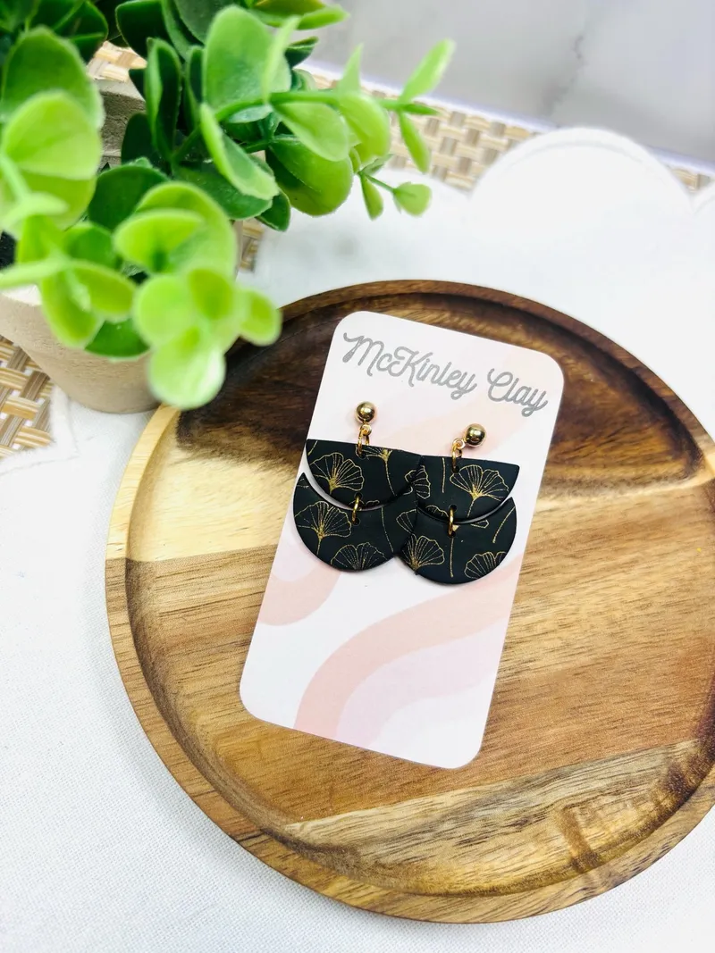 Black & Gold Leaf