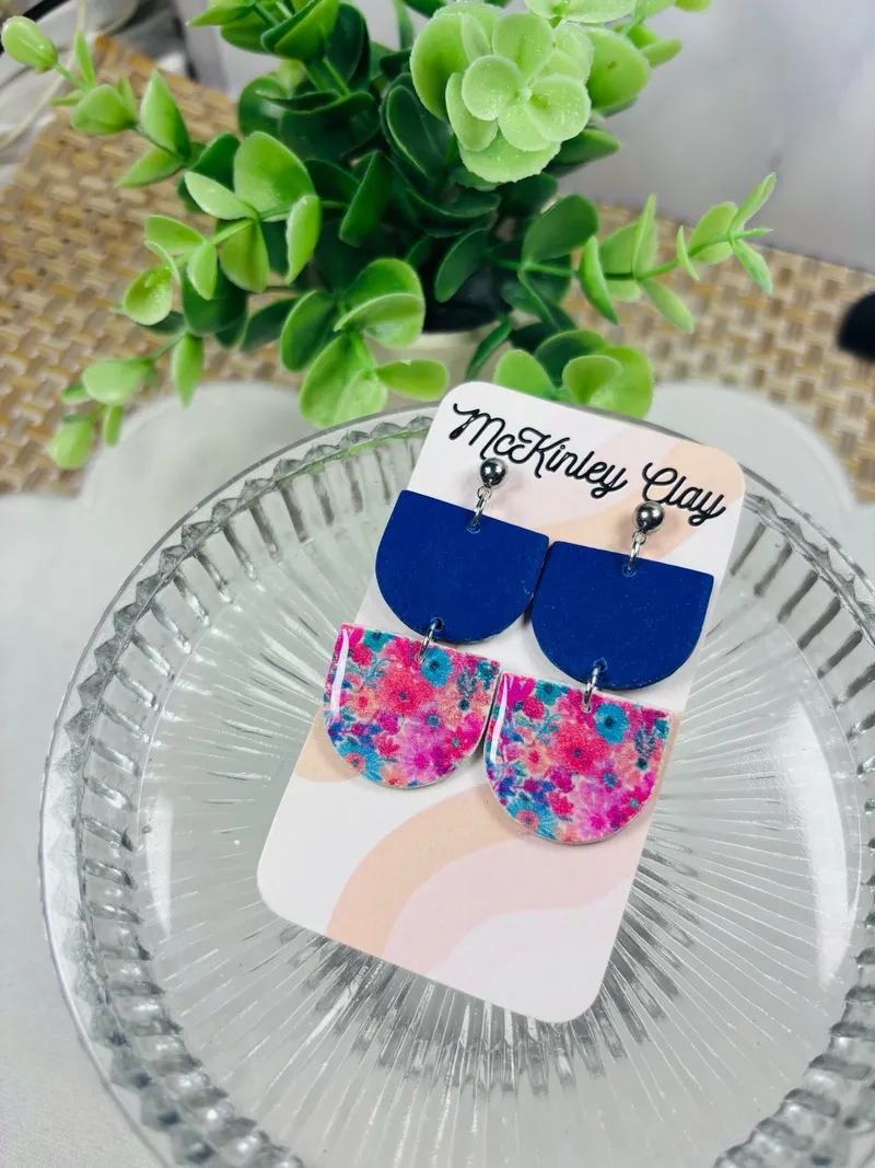 Navy & Floral