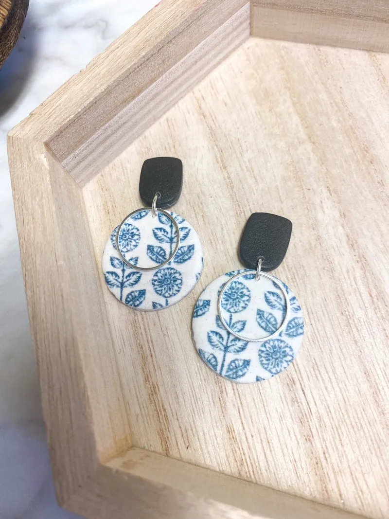 Black & Blue Floral